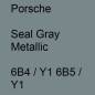 Preview: Porsche, Seal Gray Metallic, 6B4 / Y1 6B5 / Y1.